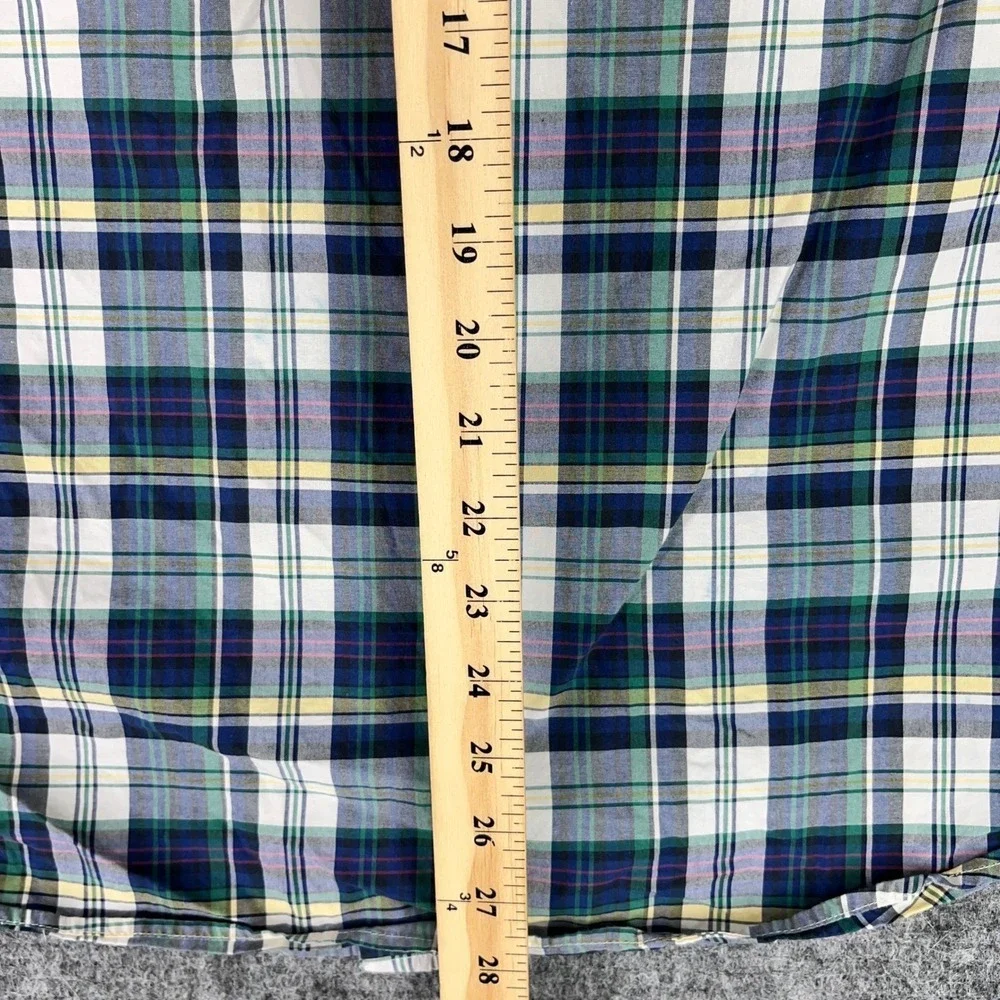 J.‎ Crew Shirt Mens M Classic Fit Plaid Secret Wash Shirting 100s 2-Ply Yarns